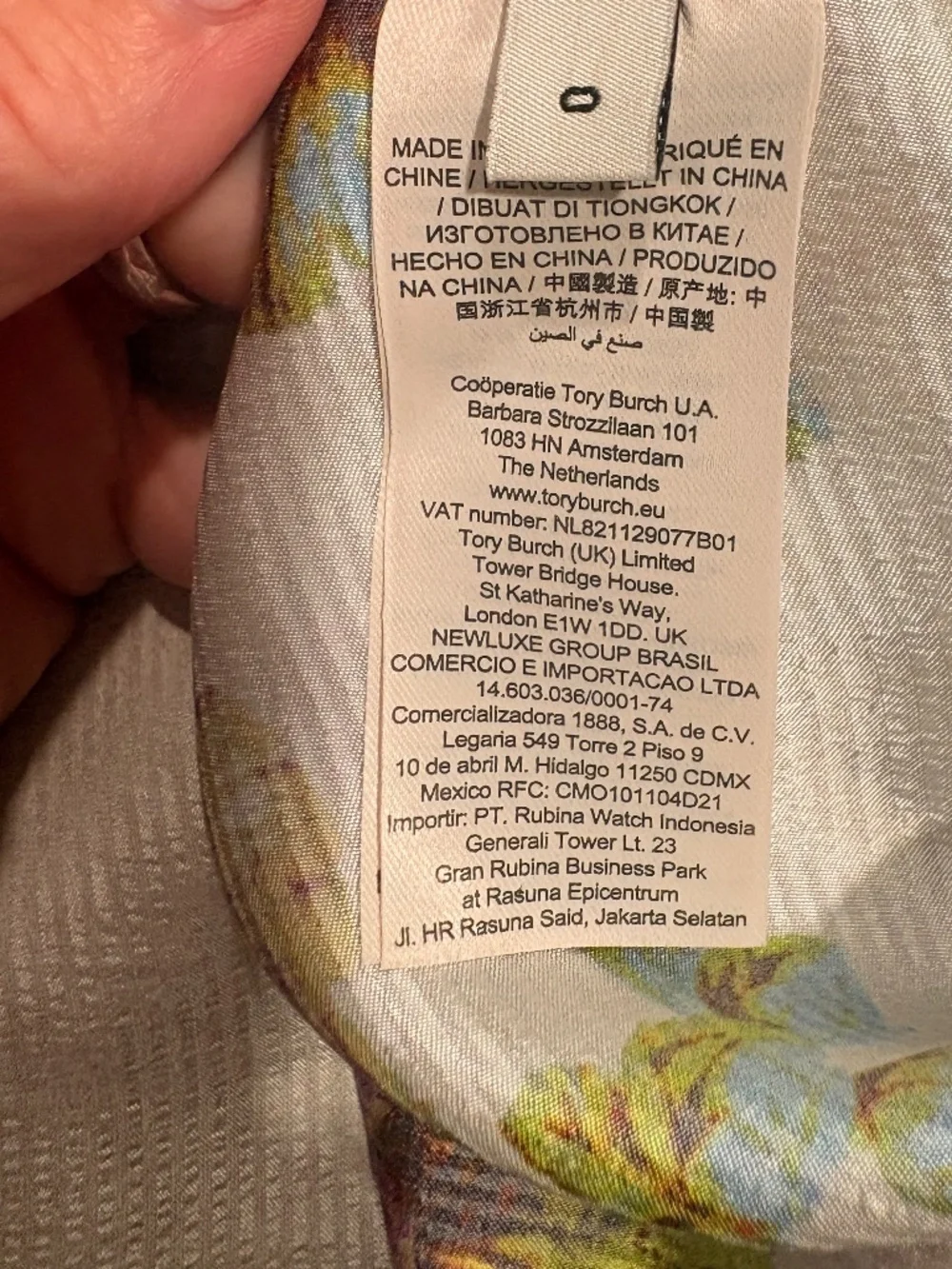 Tory Burch PRINTED VISCOSE BOW BLOUSE Women's Size 0